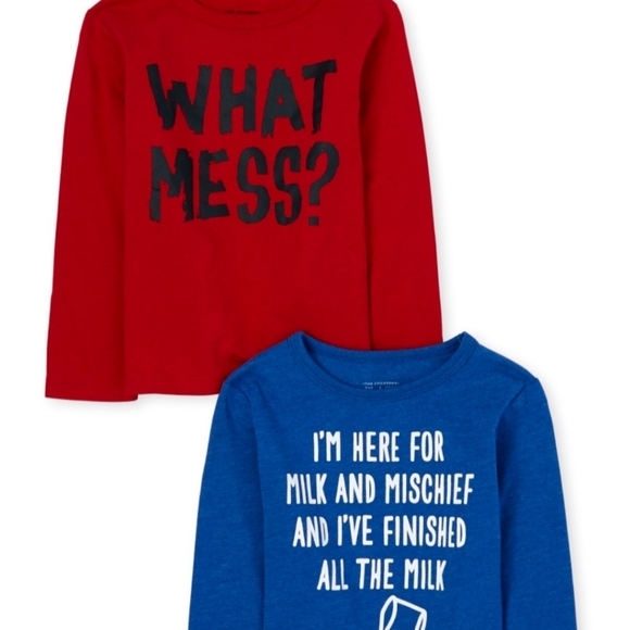 ***3/$30***NWT Toddler Boys Mess And Mischief Graphic Tees - Picture 1 of 2